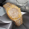 Men's Crystal Round Bracelet Watch, , large