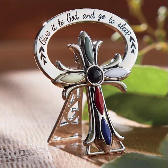 Give It to God Bedside Cross, , large