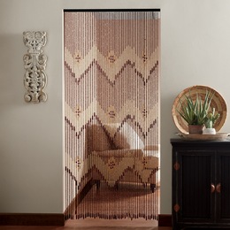 Chevron Beaded Room Screen, , large