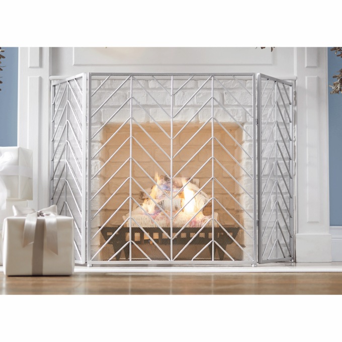 Glam Fireplace Screen, , large