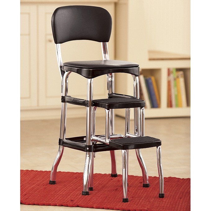 Counter-Height Retro Step Stool, , large