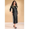 Caira Midi Sheath Dress with Metallic Statement Bow, , large
