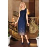 Ombr&eacute; Sequin Stretch-Denim 2-Piece Midi Jacket Dress, , large