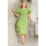 Lulia Flutter Sleeve Sheath Dress, Tropical Green, large