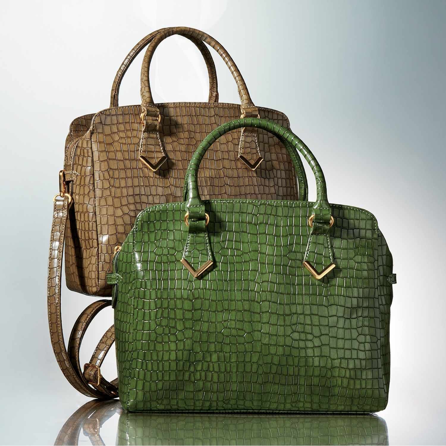 Croc satchel deals