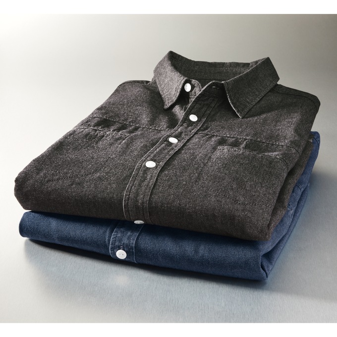 2-Pack Denim Shirts, , large