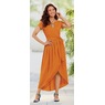Faux-Wrap Maxi Dress, , large