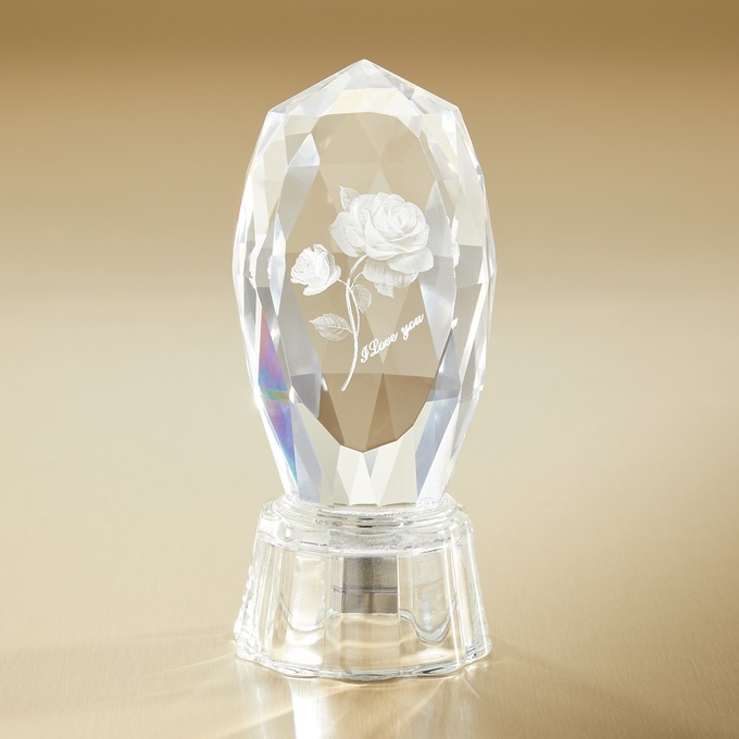 Lit Decorative Rose, , large