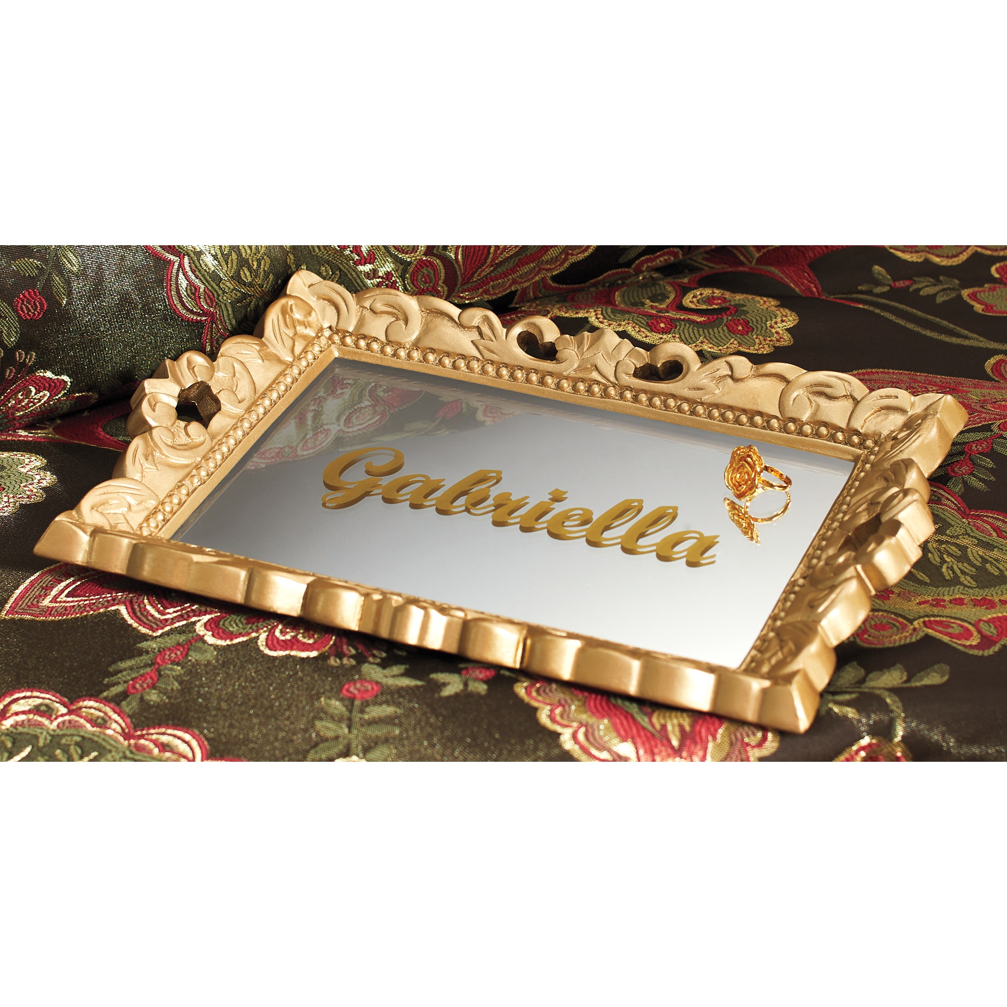 Carved Mirror Tray, , large