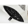 Crystal Marquise Cluster Ring, Black Gunmetal, large