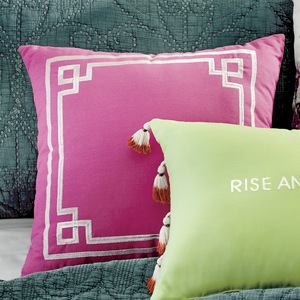 Boho Garden Pink Accent Pillow by Jessica Simpson, , large