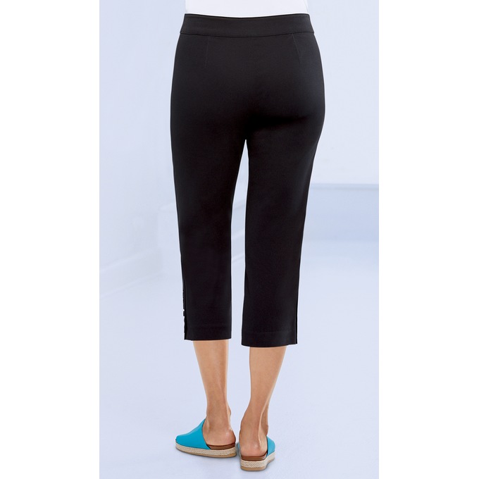 Button-Leg Capri, , large