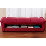 Super Plush Convertible Sofa Bed with Storage, Red, large