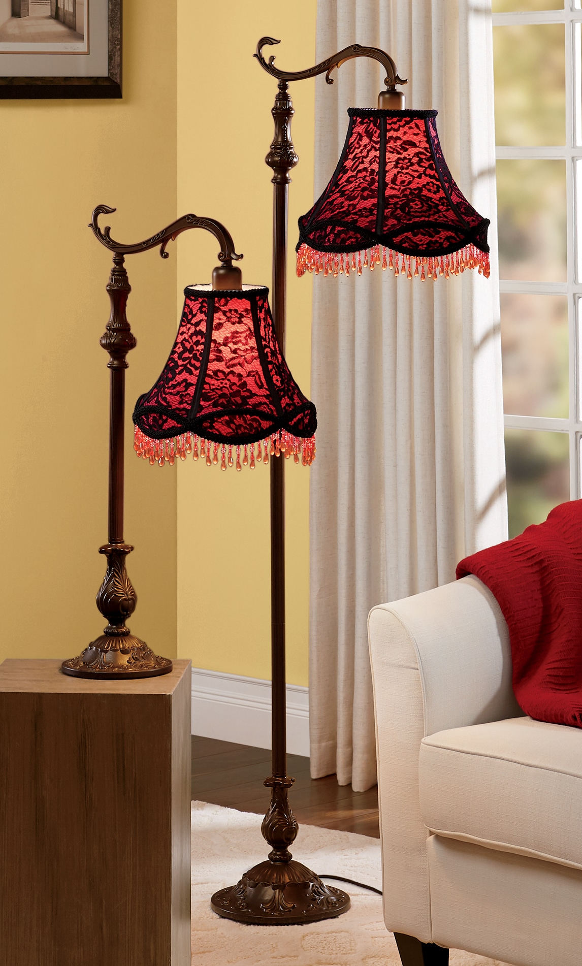 velvet table lamp shade