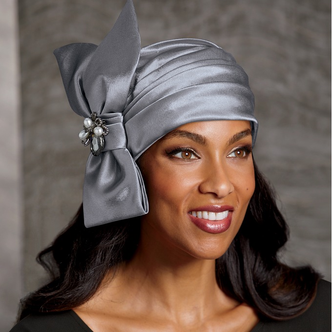 Turban with Brooch, , large