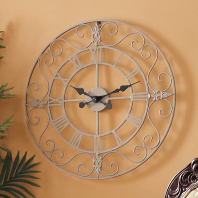 Scroll Wall Clock, , large