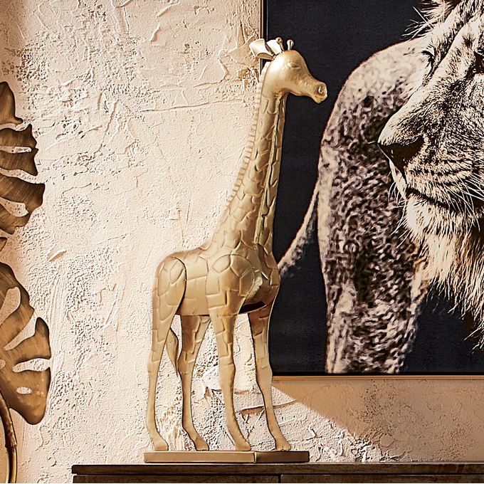 Standing Giraffe Sculpture, , large