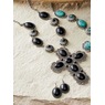 Faux-Stone Southwest Necklace and Earring Set, , large