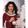 Rhinestone Velvet Dress, , large