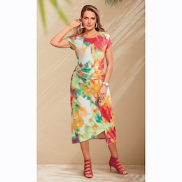 Shirlene Faux Wrap Sheath Dress, , large