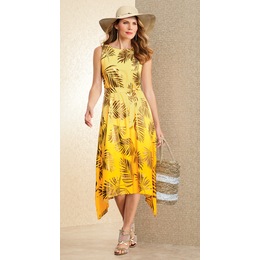 Saniyah Foil Print Dress, , large