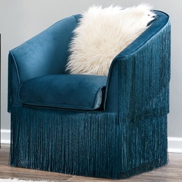 Fringe Barrel Chair, , large