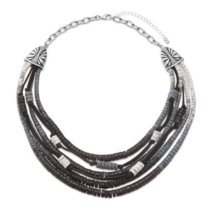 Ombré Beaded Short Necklace, , large