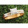 Diamond Square Cluster Bridal Set, , large