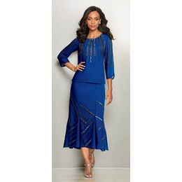 Sydni 2-Piece Embellished Skirt Set, , large