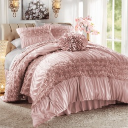 Bridal Comforter Set Velvet Silk Navy & White-40195 – Lotus