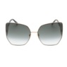 Jimmy Choo River/S Sunglasses, Black Gold Gray Gradient, large
