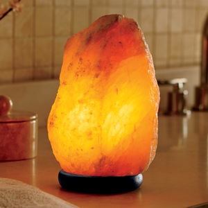 Amber Himalayan 8" Salt Lamp, , large