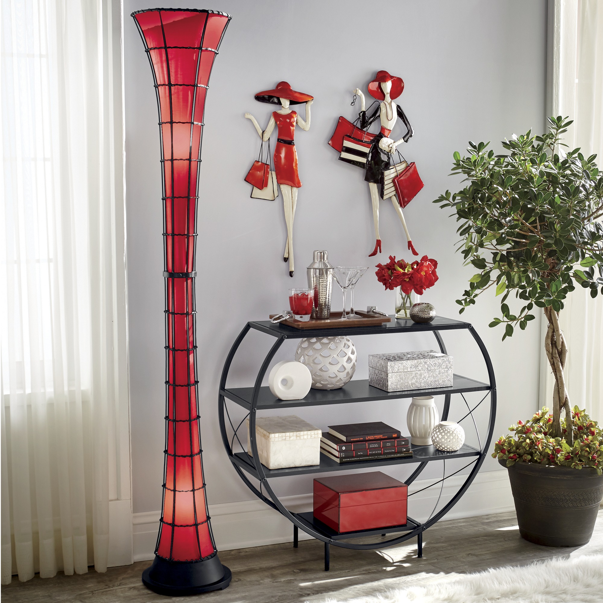 tall decorative floor lamps