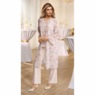 Cera 3-Piece Printed Pant Outfit with Airy Chiffon and Rhinestone Trim, , large