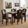 High-Back Dining Chair with Nailhead Trim, , large