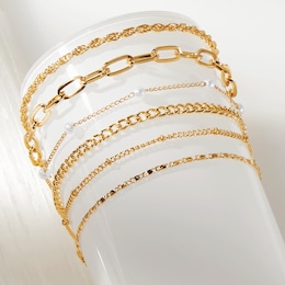 6-Piece Bracelet or Anklet Set, , large