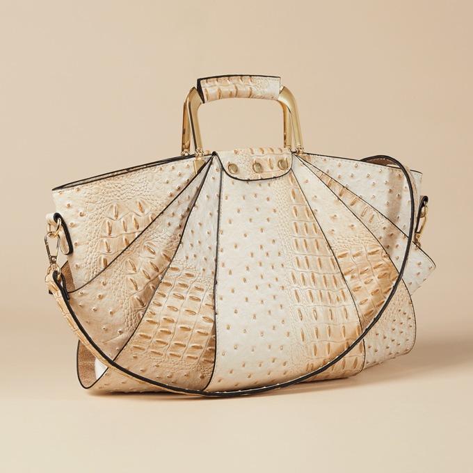 Croco Fan Bag, , large