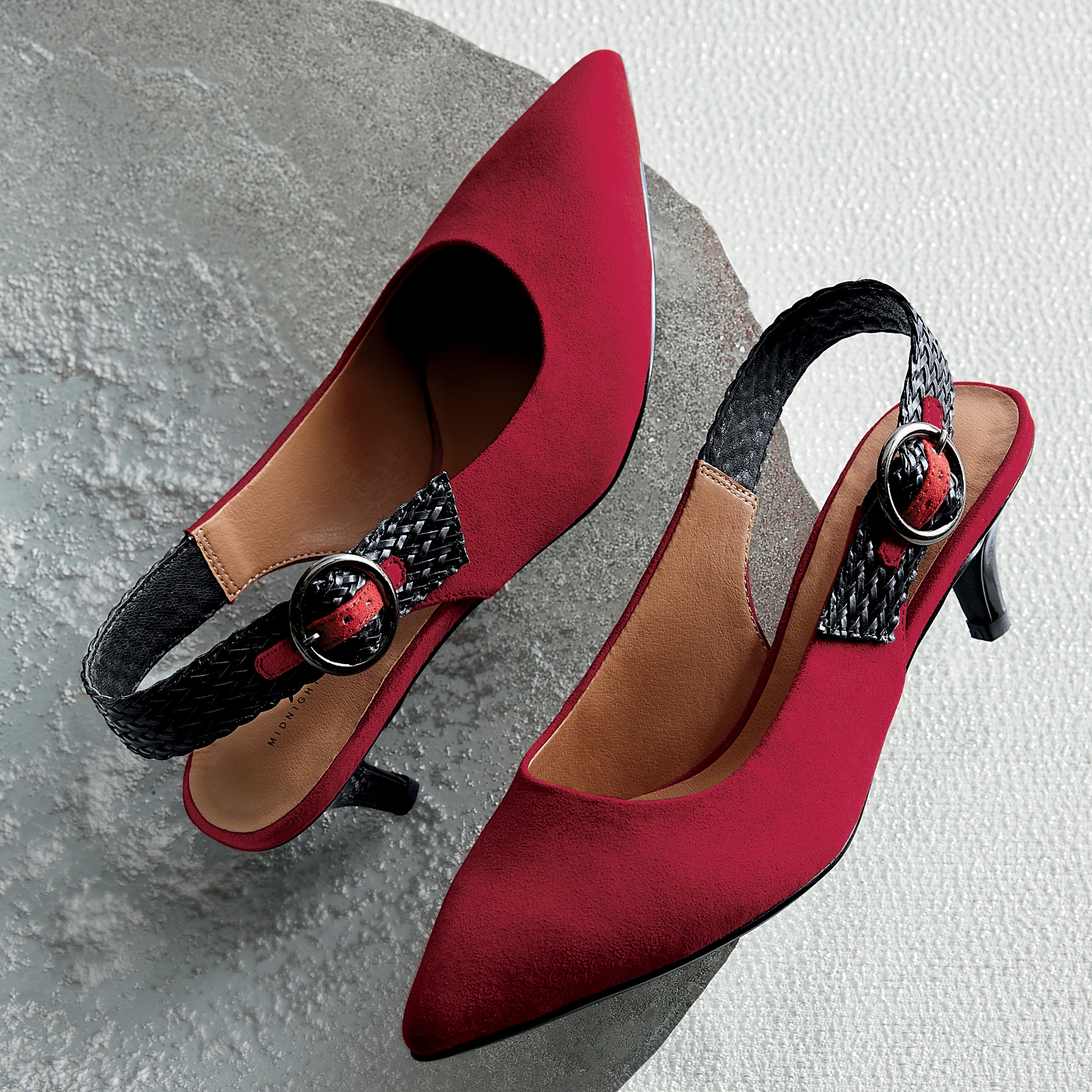 midnight velvet heels