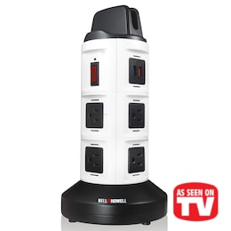 Bell+Howell Spin Power Charging Station with Surge Protection, , large