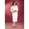 Paola Faux-Pearl 2-Piece Skirt Suit with Gradient Embellishments, , large