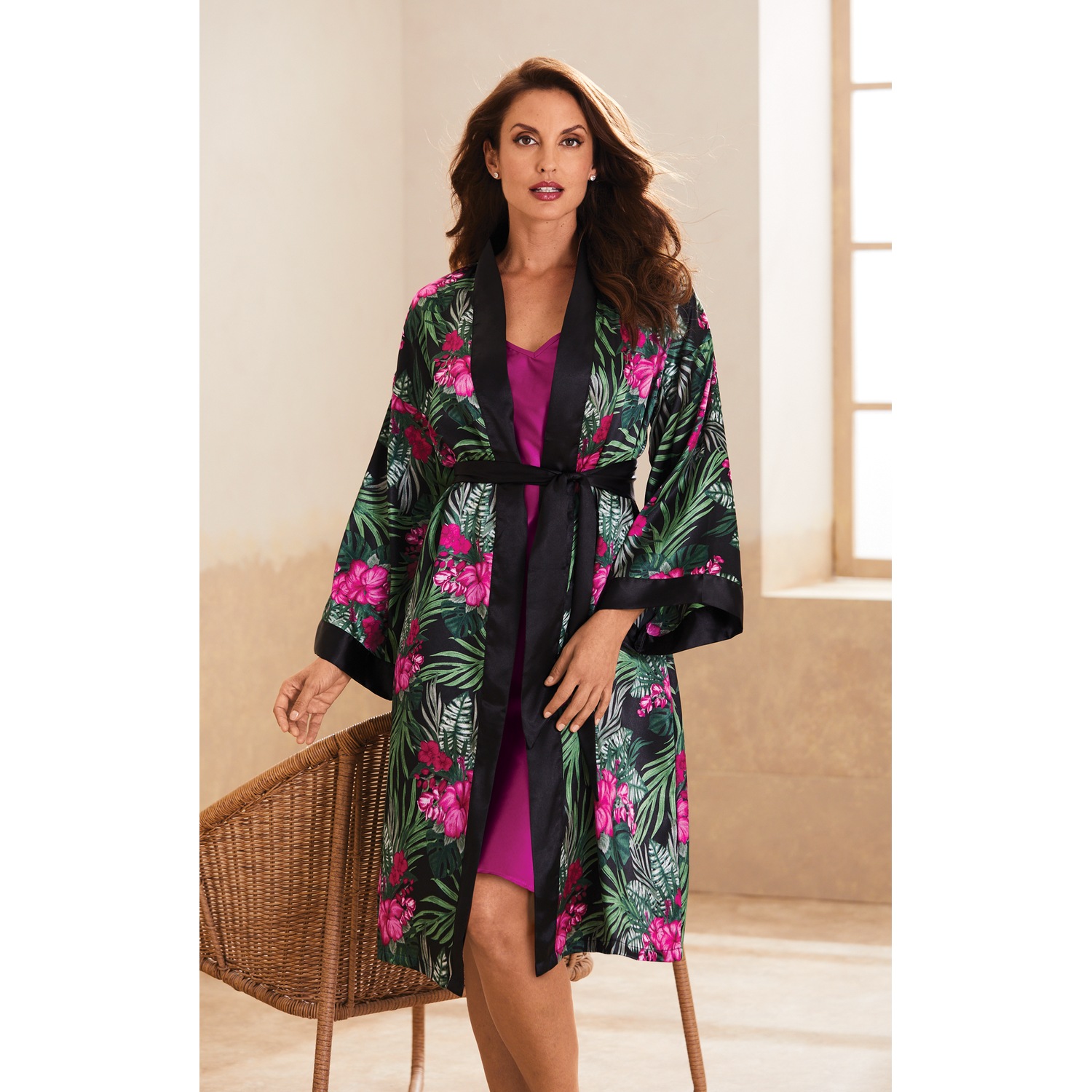 Elodie Robe and Gown Set Midnight Velvet