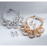 Mesh Loop Necklace and Earring Set, , large