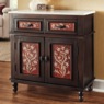 Hand-Painted Marble Top Cabinet, , large