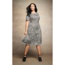 Maryella A-Line Dress, Ivory Black, large