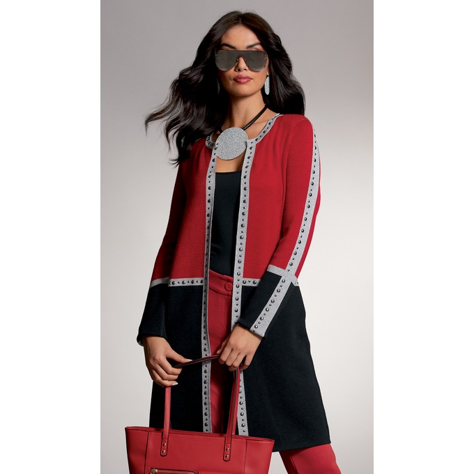 Studded cardigan hot sale