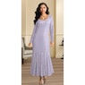 Sylvie Sequin Lace Gown, , large