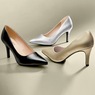 Classic Faux-Leather Pump, , large