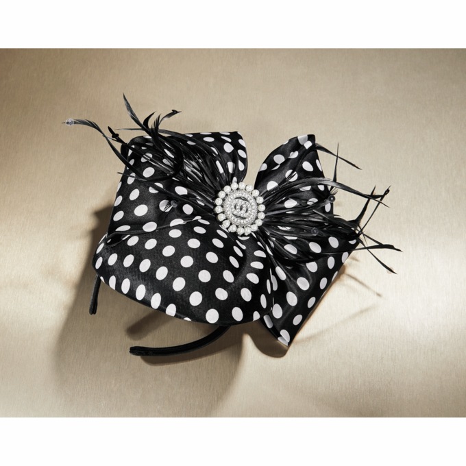 Whittall & Shon Rubina Polka Dot Fascinator, , large