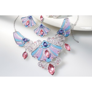 Crystal/Enamel Necklace, , large