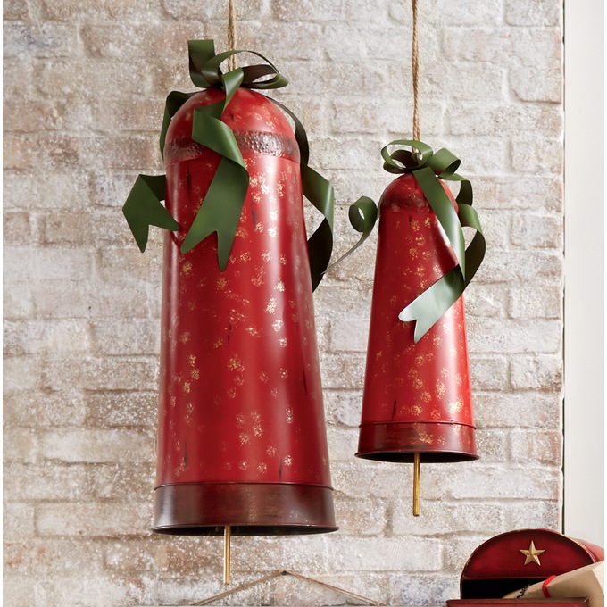 Set of 2 Homestead Christmas Oversized Bells, , large